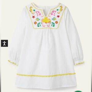 Mini Boden Long-sleeve Embroidered Kaftan